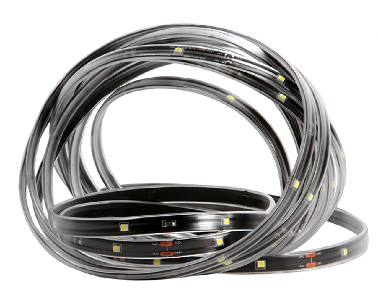 18' Red LED Outdoor Christmas Linear Tape Lighting - Black Finish 4 18' Red LED Outdoor Christmas Linear Tape Lighting - Black Finish - Image 2