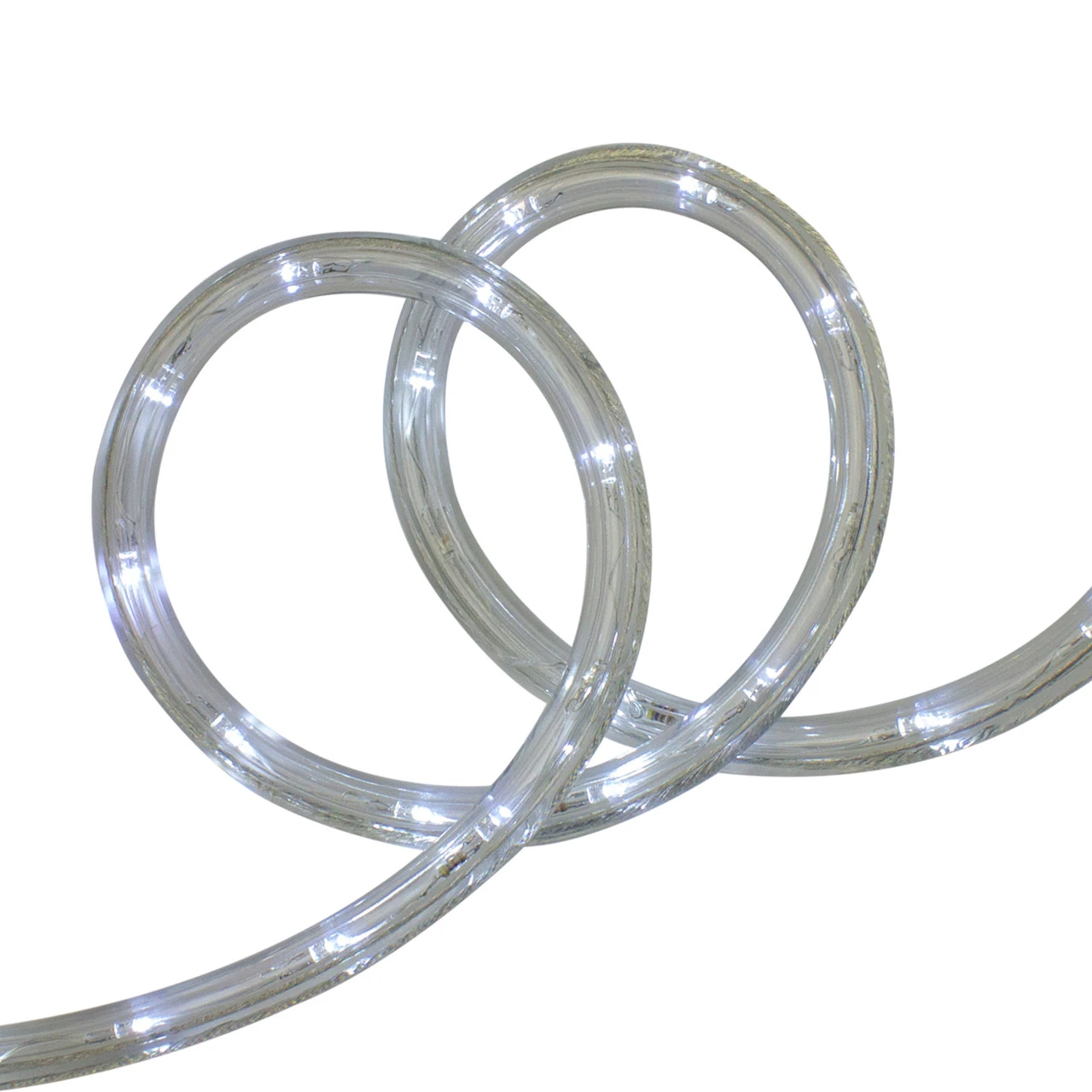 LED White Twinkle Christmas Rope Lights - 18 Ft Clear Wire 4 LED White Twinkle Christmas Rope Lights - 18 Ft Clear Wire - Image 2