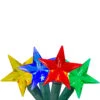 25 Red And Yellow LED M5 Stars Mini Christmas Lights - 8 Ft Green Wire -Christmas Decoration Store hofert 1727 58202.1667536179
