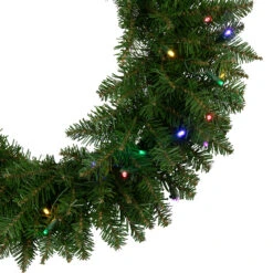 24" Pre-Lit Northern Pine Artificial Multi-Color LED Lights Christmas Wreath 7 24" Pre-Lit Northern Pine Artificial Multi-Color LED Lights Christmas Wreath -Christmas Decoration Store hofert 1762 updated 2 14198.1667586575