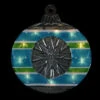 15.5" Blue And Green Lighted Christmas Ornament Window Silhouette