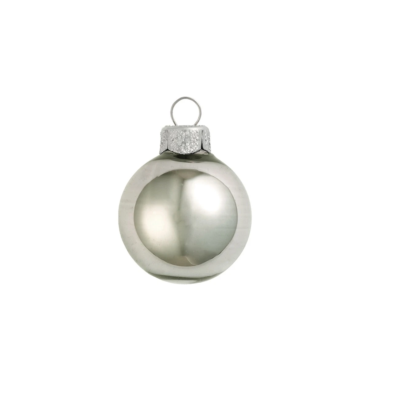 40ct Pewter Gray Shiny Finish Glass Ball Christmas Ornaments 1.5" (40mm) 3 40ct Pewter Gray Shiny Finish Glass Ball Christmas Ornaments 1.5" (40mm)