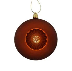6ct Burnt Orange Shatterproof Matte Christmas Ball Ornaments 4" (100mm)