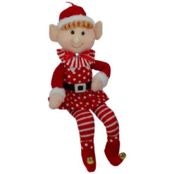 15" Girl Elf In Polka Dot Dress Christmas Ornament 9 15" Girl Elf In Polka Dot Dress Christmas Ornament -Christmas Decoration Store ksa d3479 b 04 38714.1667529945