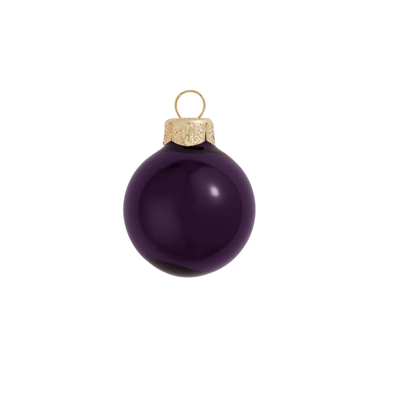 4ct Purple Shiny Glass Christmas Ball Ornaments 4.75" (120mm) 3 4ct Purple Shiny Glass Christmas Ball Ornaments 4.75" (120mm)