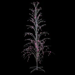 4' Pink LED Lighted Christmas Cascade Twig Tree Outdoor Decoration -Christmas Decoration Store lbinternational dvt 97613p 4mo 2 63725.1667520394