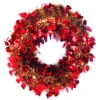 20" Festive Thanksgiving Fall Harvest Red And Gold Leaf Artificial Tinsel Wreath - Unlit 1 20" Festive Thanksgiving Fall Harvest Red And Gold Leaf Artificial Tinsel Wreath - Unlit -Christmas Decoration Store lbuwvrysov4rp4epcexo8z8tjbkzb65m 71905.1667683264