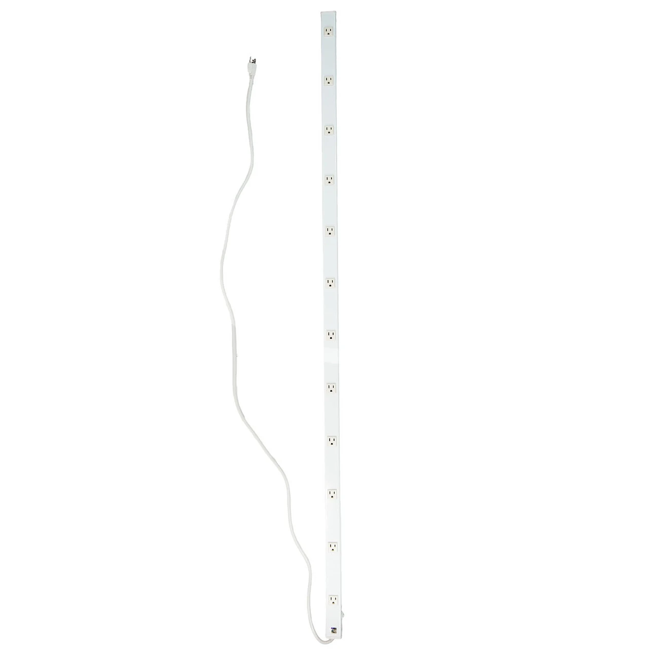 6' White 12-Outlet Mountable Power Strip Bar 3 6' White 12-Outlet Mountable Power Strip Bar