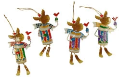 Club Pack Of 216 Whimsical Reindeer Christmas Ornaments 7.25"