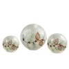 Set Of 3 LED Frosted Snowball Berries And Pine Glass Christmas Globes With Timer - 8" 1 Set Of 3 LED Frosted Snowball Berries And Pine Glass Christmas Globes With Timer - 8" -Christmas Decoration Store melrose 68368 62215.1667576746
