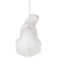 5" White Glitter Sitting Polar Bear Christmas Hanging Ornament 8 5" White Glitter Sitting Polar Bear Christmas Hanging Ornament -Christmas Decoration Store meravic r7084 4 33576.1667578537