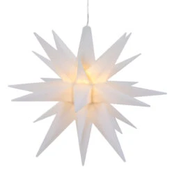 12" White LED Lighted Battery Operated Moravian Star Christmas Decoration 7 12" White LED Lighted Battery Operated Moravian Star Christmas Decoration -Christmas Decoration Store moravian star stylized 58834.1667655169