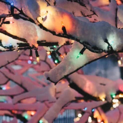 Set Of 300 Multi-Color Mini Christmas Lights 2.5" Spacing - Green Wire 10 Set Of 300 Multi-Color Mini Christmas Lights 2.5" Spacing - Green Wire -Christmas Decoration Store multi colorlights snowy lifestyle 82280.1669226798