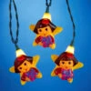 Set Of 10 Yellow And Red Colored Dora Novelty Christmas Lights
