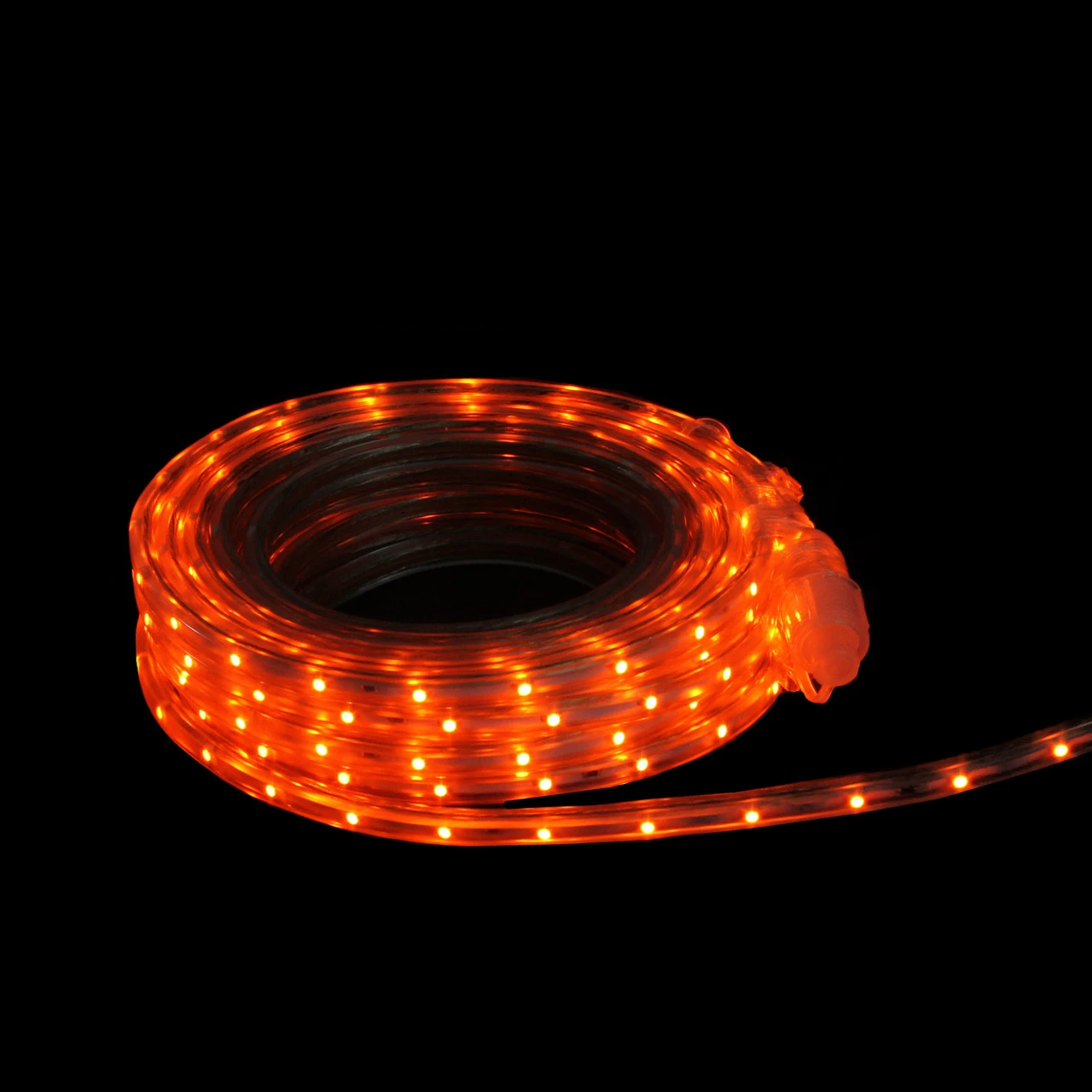 Orange LED Christmas Outdoor Linear Tape Lighting -30 Ft Clear Tube 3 Orange LED Christmas Outdoor Linear Tape Lighting -30 Ft Clear Tube