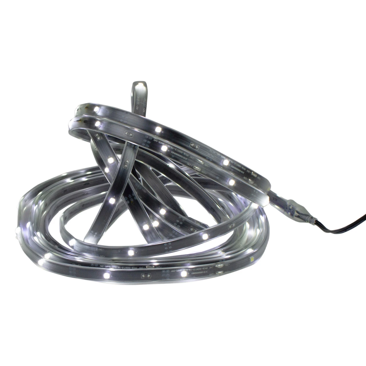 18' Pure White LED Outdoor Christmas Linear Tape Lighting - Black Finish 3 18' Pure White LED Outdoor Christmas Linear Tape Lighting - Black Finish