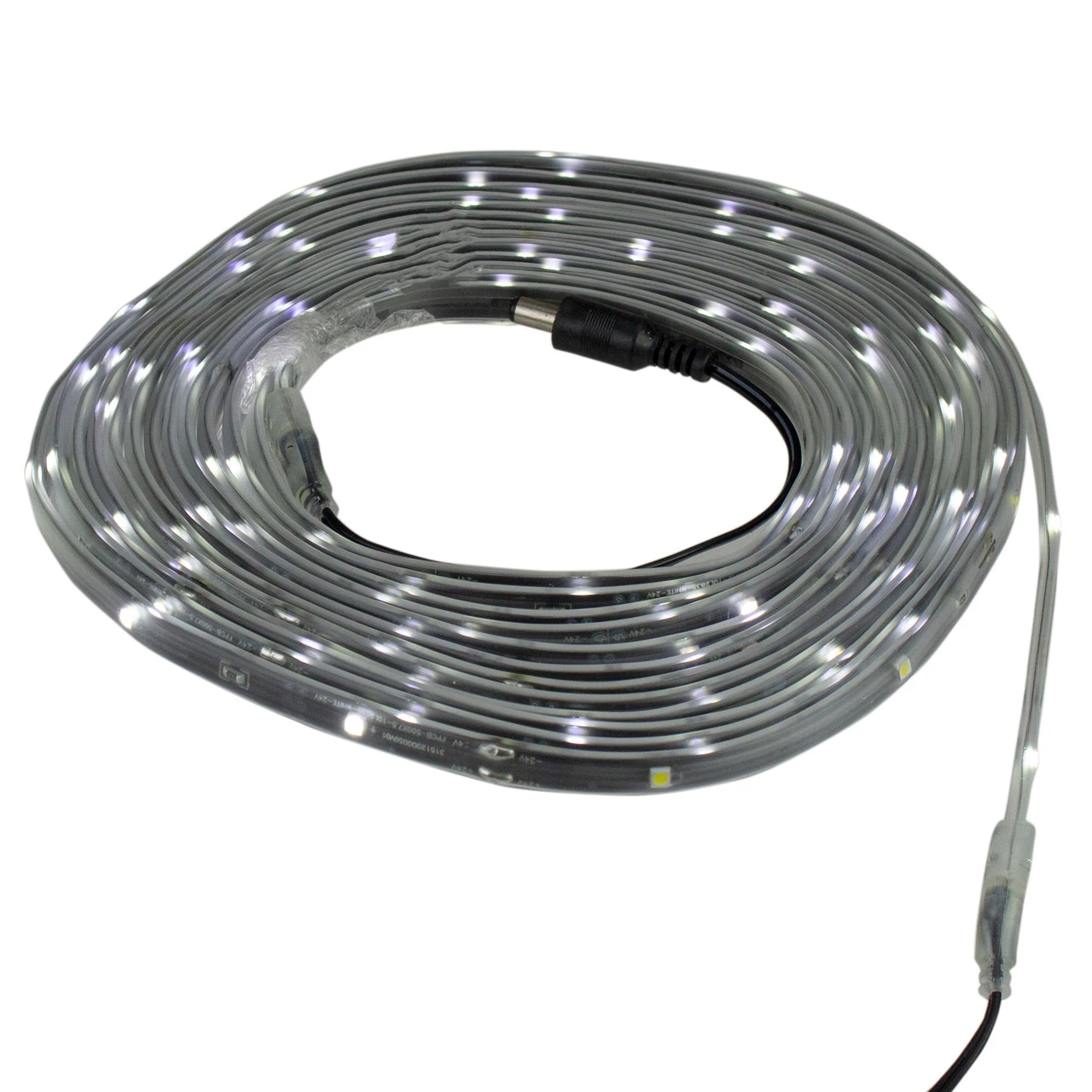 18' Pure White LED Outdoor Christmas Linear Tape Lighting - Black Finish 4 18' Pure White LED Outdoor Christmas Linear Tape Lighting - Black Finish - Image 2