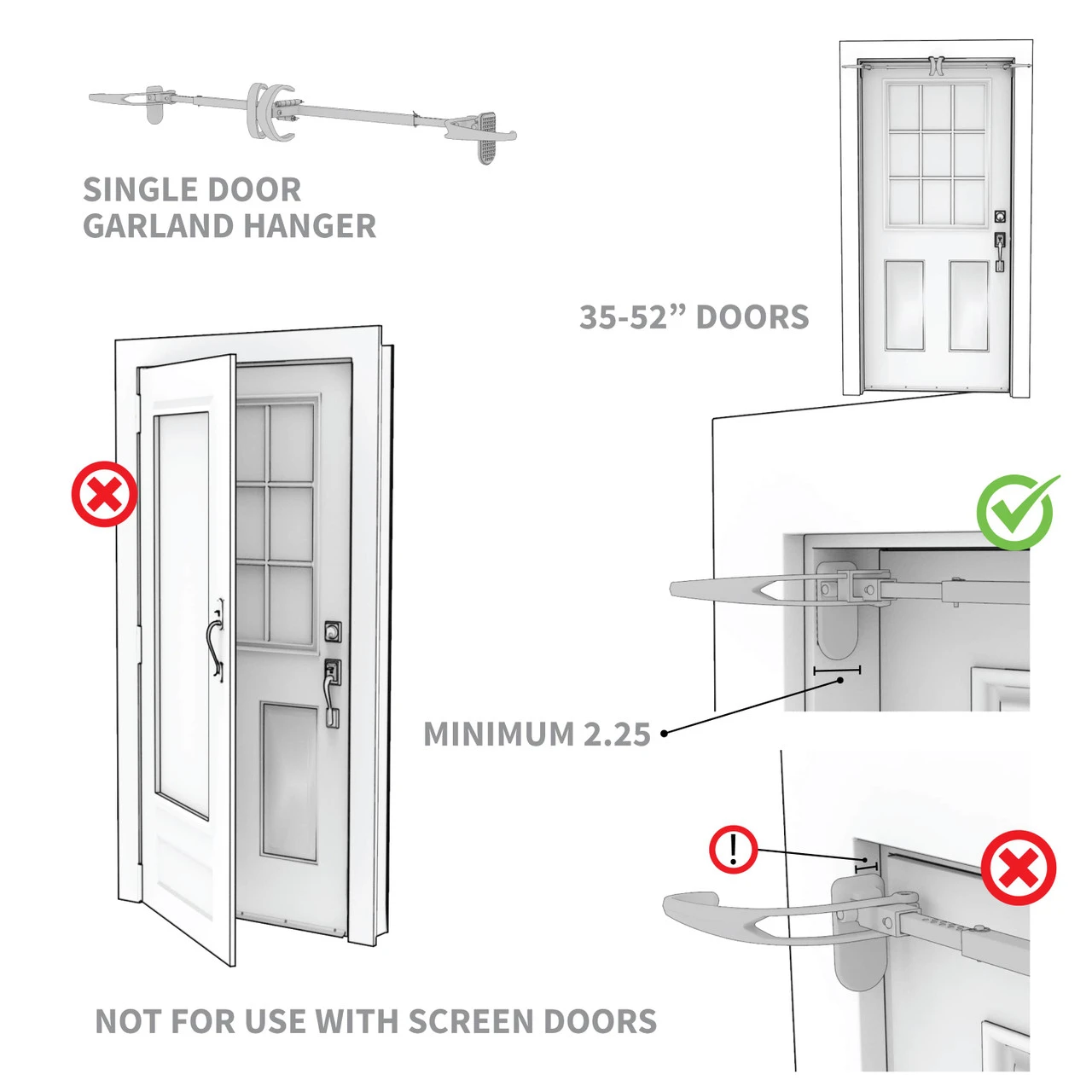 Adjustable Christmas Garland Hanger For Single Door Frames 9 Adjustable Christmas Garland Hanger For Single Door Frames - Image 7