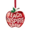3.25" Red Silver Plated Apple Teacher Christmas Ornament With European Crystals 2 3.25" Red Silver Plated Apple Teacher Christmas Ornament With European Crystals -Christmas Decoration Store northlight hd92865 updated 62588.1688037786