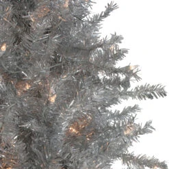 9' Pre-Lit Silver Tinsel Noble Slim Artificial Christmas Tree - Clear Lights 9 9' Pre-Lit Silver Tinsel Noble Slim Artificial Christmas Tree - Clear Lights -Christmas Decoration Store northlight20gb91012 same20as20gb91014 2 99257.1667530427