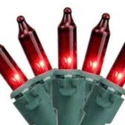 100-Count Red Mini Christmas Lights Set, 20.25ft Green Wire 7 100-Count Red Mini Christmas Lights Set, 20.25ft Green Wire -Christmas Decoration Store northlight20nl02356 03 67312.1667661872