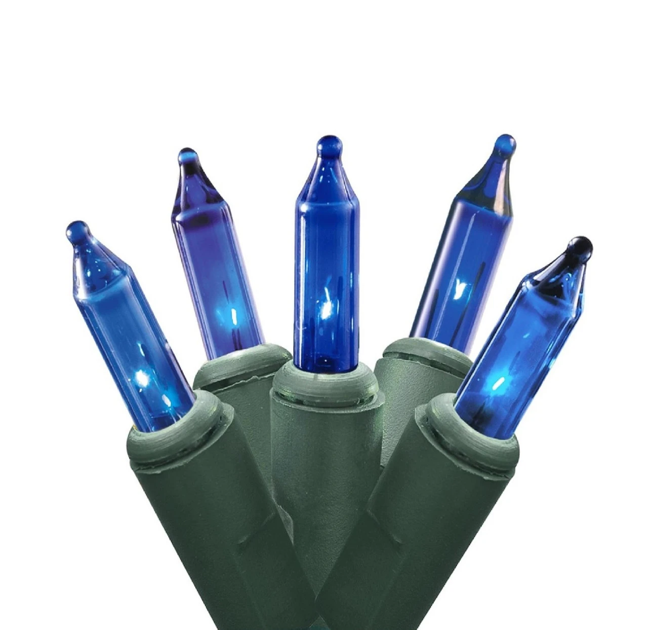 4' X 6' Blue Mini Net Style Christmas Lights, Green Wire 3 4' X 6' Blue Mini Net Style Christmas Lights, Green Wire