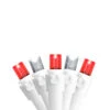 100-Count Red And Pure White LED Wide Angle Icicle Christmas Lights - 5.5ft White Wire 2 100-Count Red And Pure White LED Wide Angle Icicle Christmas Lights - 5.5ft White Wire -Christmas Decoration Store northlight20nl02490 50997.1667659142