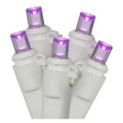 50 Purple LED Wide Angle Christmas Lights - 16.25 Ft White Wire 7 50 Purple LED Wide Angle Christmas Lights - 16.25 Ft White Wire -Christmas Decoration Store northlight20nl02572 03 96127.1667578391