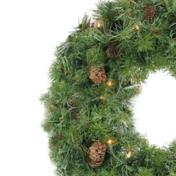 Pre-Lit Dakota Pine Artificial Christmas Wreath - 24-Inch, Clear Lights 7 Pre-Lit Dakota Pine Artificial Christmas Wreath - 24-Inch, Clear Lights -Christmas Decoration Store northlight20z99420 02295.1667659850