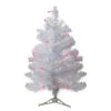 2' Pre-Lit White Pine Slim Artificial Christmas Tree - Pink Lights -Christmas Decoration Store northlight b03905 07804.1667657529