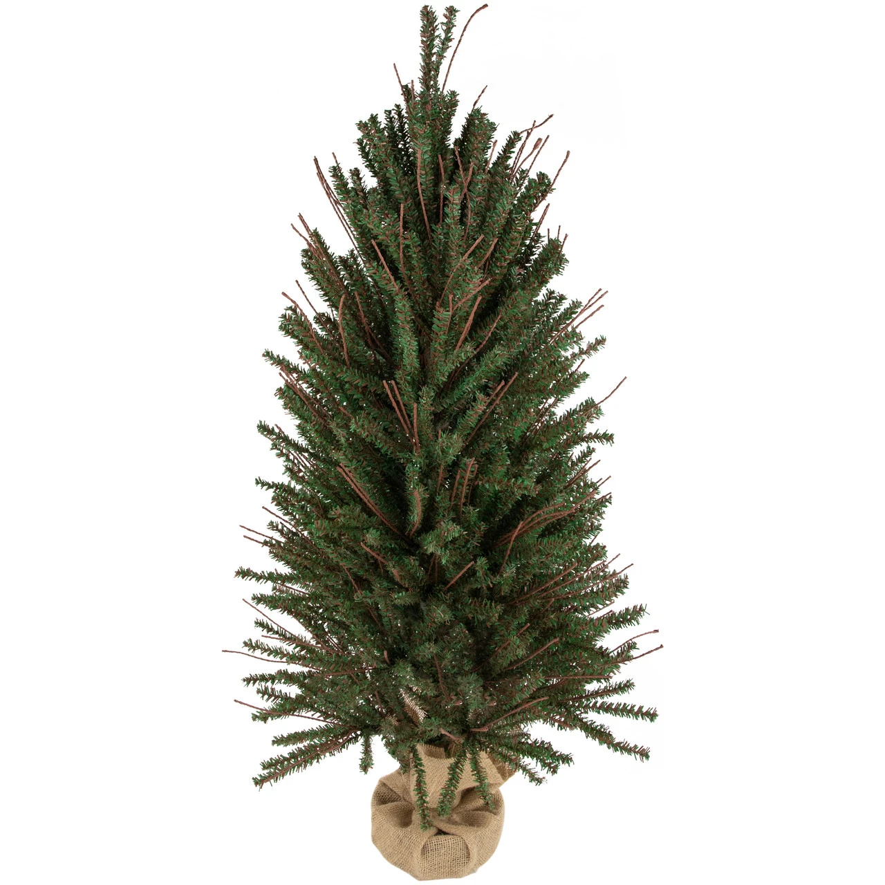 3' Green And Brown Medium Warsaw Twig Artificial Christmas Tree - Unlit 4 3' Green And Brown Medium Warsaw Twig Artificial Christmas Tree - Unlit - Image 2