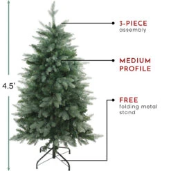 4.5' Green Medium Washington Frasier Fir Artificial Christmas Tree - Unlit 9 4.5' Green Medium Washington Frasier Fir Artificial Christmas Tree - Unlit -Christmas Decoration Store northlight b36395 4 92370.1667536385