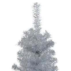 4' Holographic Silver Tinsel Slim Artificial Christmas Tree - Unlit -Christmas Decoration Store northlight b83506 1 14903.1667661967
