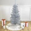 4' Holographic Silver Tinsel Slim Artificial Christmas Tree - Unlit -Christmas Decoration Store northlight b83506 50566.1667661966