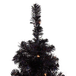 4' Pre-Lit Slim Black Artificial Tinsel Christmas Tree- Clear Lights 9 4' Pre-Lit Slim Black Artificial Tinsel Christmas Tree- Clear Lights -Christmas Decoration Store northlight b83507 1 46369.1667576683