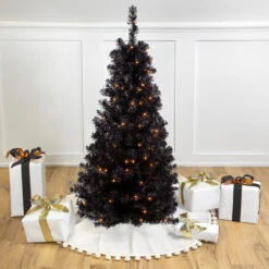 4' Pre-Lit Slim Black Artificial Tinsel Christmas Tree- Clear Lights 8 4' Pre-Lit Slim Black Artificial Tinsel Christmas Tree- Clear Lights -Christmas Decoration Store northlight b83507 3 81654.1667576683