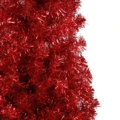 6' Pencil Red Tinsel Artificial Christmas Tree - Unlit 9 6' Pencil Red Tinsel Artificial Christmas Tree - Unlit -Christmas Decoration Store northlight b83511 2 08131.1669400514