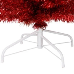 6' Pencil Red Tinsel Artificial Christmas Tree - Unlit 11 6' Pencil Red Tinsel Artificial Christmas Tree - Unlit -Christmas Decoration Store northlight b83511 5 35158.1669400515