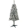 4' Pre-Lit Flocked Pine Artificial Christmas Tree, Clear Lights -Christmas Decoration Store northlight b8353220flocked 1new 26270.1668031084
