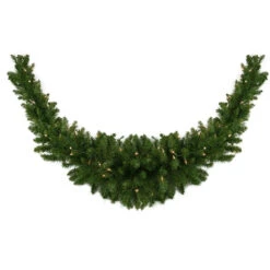 60" Pre-Lit Eastern Pine Artificial Christmas Swag - Clear Lights 7 60" Pre-Lit Eastern Pine Artificial Christmas Swag - Clear Lights -Christmas Decoration Store northlight b84688 02 09313.1676393437