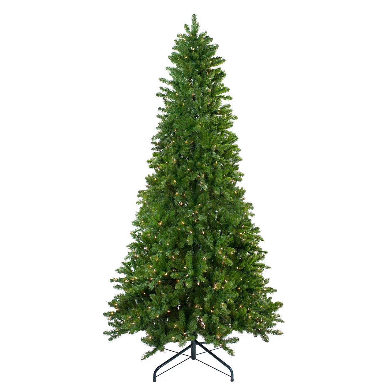 10' Pre-Lit Everett Pine Slim Artificial Christmas Tree, Clear Lights 3 10' Pre-Lit Everett Pine Slim Artificial Christmas Tree, Clear Lights