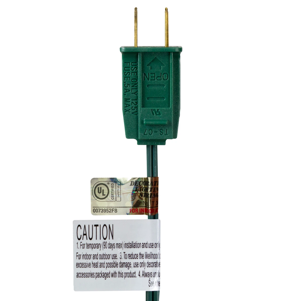 25-Count Transparent Multi-Color C9 Twinkle Christmas Light Set, 24ft Green Wire 4 25-Count Transparent Multi-Color C9 Twinkle Christmas Light Set, 24ft Green Wire - Image 2