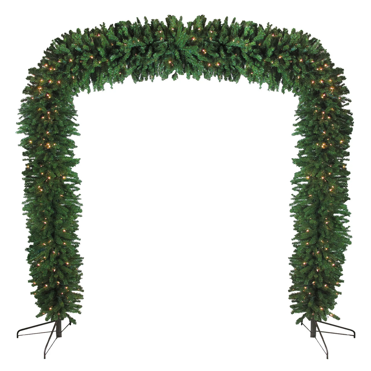 9' X 8' Pre-Lit Pine Artificial Christmas Archway Decoration - Clear Lights 3 9' X 8' Pre-Lit Pine Artificial Christmas Archway Decoration - Clear Lights