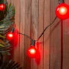 Set Of 15 Red Satin G50 Globe Christmas Lights - Green Wire 1 Set Of 15 Red Satin G50 Globe Christmas Lights - Green Wire -Christmas Decoration Store northlight dl16002 sample 48810.1667537011