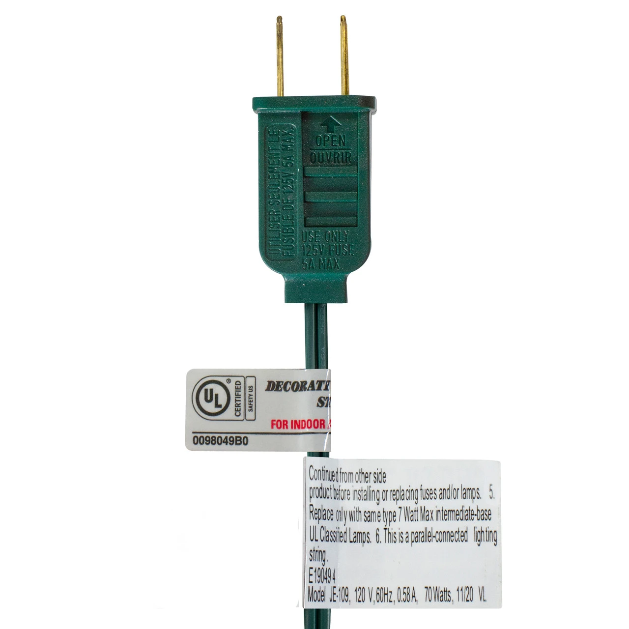 Set Of 15 Red Satin G50 Globe Christmas Lights - Green Wire 5 Set Of 15 Red Satin G50 Globe Christmas Lights - Green Wire - Image 3