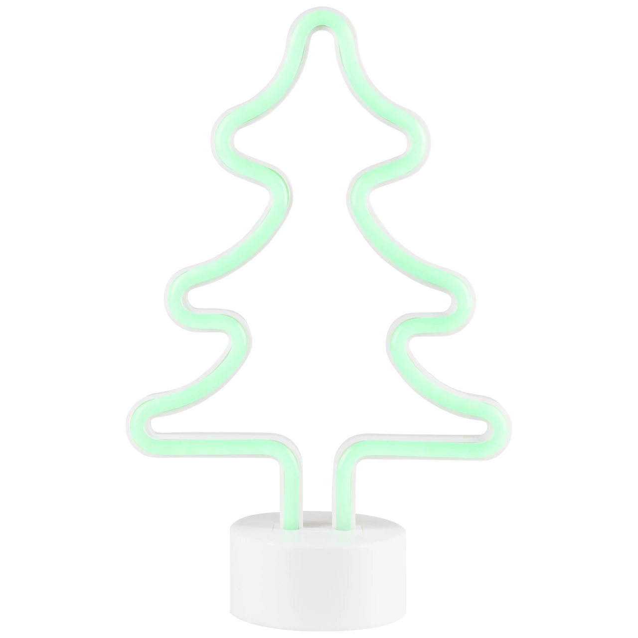 11" Green Christmas Tree LED Neon Style Table Sign 4 11" Green Christmas Tree LED Neon Style Table Sign - Image 2