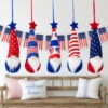 Set Of 5 Patriotic 4th Of July Americana Gnome Ornaments 6.5" 1 Set Of 5 Patriotic 4th Of July Americana Gnome Ornaments 6.5" -Christmas Decoration Store northlight fy215200 65 1 83507.1667491411