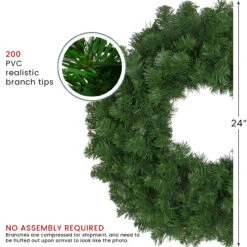 Deluxe Windsor Full Pine Artificial Christmas Wreath - 24-Inch, Unlit 9 Deluxe Windsor Full Pine Artificial Christmas Wreath - 24-Inch, Unlit -Christmas Decoration Store northlight gb20yww724 gr cxpic 78944.1678118200