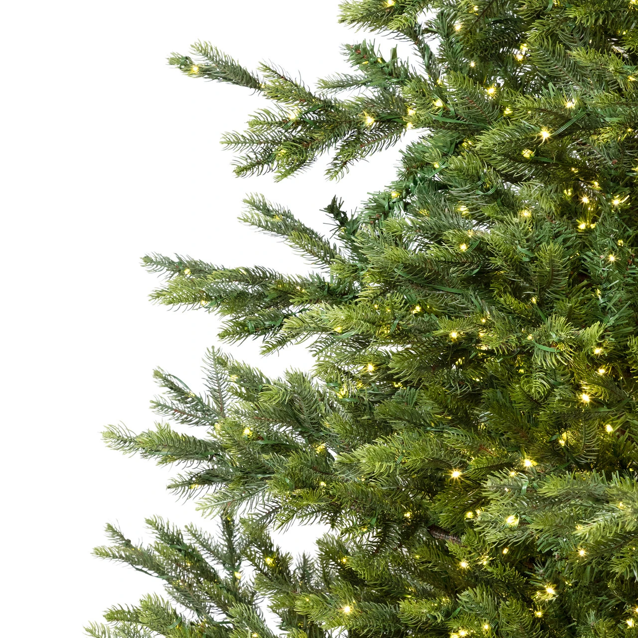 7.5' Pre-Lit Full Oregon Noble Fir Artificial Christmas Tree - Warm White LED Lights 6 7.5' Pre-Lit Full Oregon Noble Fir Artificial Christmas Tree - Warm White LED Lights - Image 4