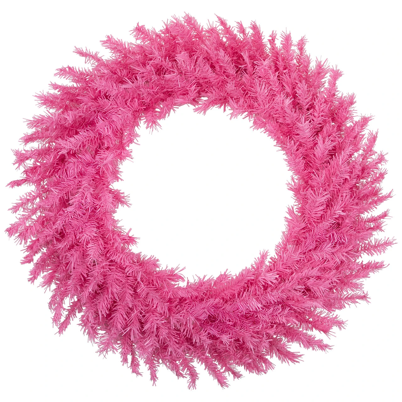 36" Pink Spruce Artificial Christmas Wreath, Unlit 4 36" Pink Spruce Artificial Christmas Wreath, Unlit - Image 2